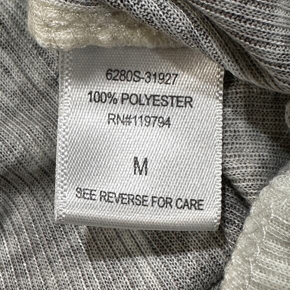 Unity World Wear Boho Tunic Top Women Size M Gray Bling Fairy Grunge Y2K - Picture 4 of 8